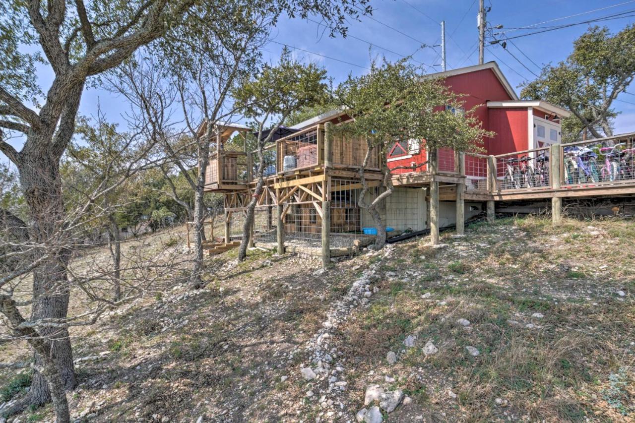 Kerrville Converted Barn Tiny Home With Kayaks! المظهر الخارجي الصورة